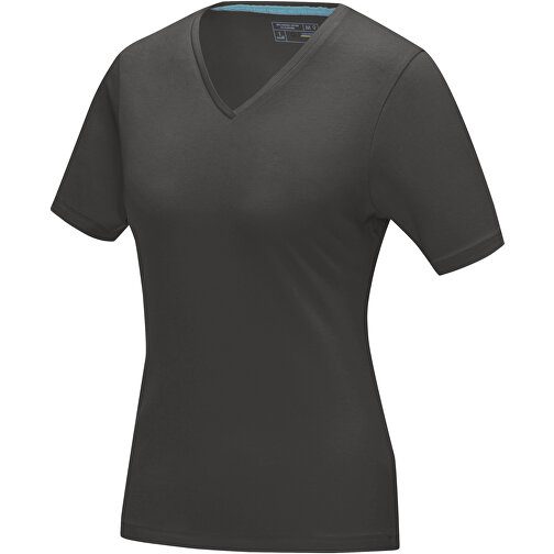 Kawartha T-Shirt Für Damen Mit V-Ausschnitt , Green Concept, storm grey, Single jersey Strick 95% Bio Baumwolle, 5% Elastan, 200 g/m2, XXL, , Bild 1