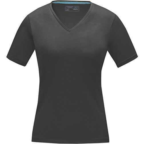 Kawartha T-Shirt Für Damen Mit V-Ausschnitt , Green Concept, storm grey, Single jersey Strick 95% Bio Baumwolle, 5% Elastan, 200 g/m2, M, , Bild 3