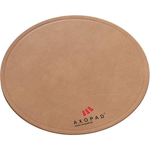 AXOPAD® Tischset AXONature 800, Farbe Natur, 35 Cm Rund, 2 Mm Dick , Natur, Lederfaser, recyceltes Leder, 0,20cm (Höhe), Bild 1
