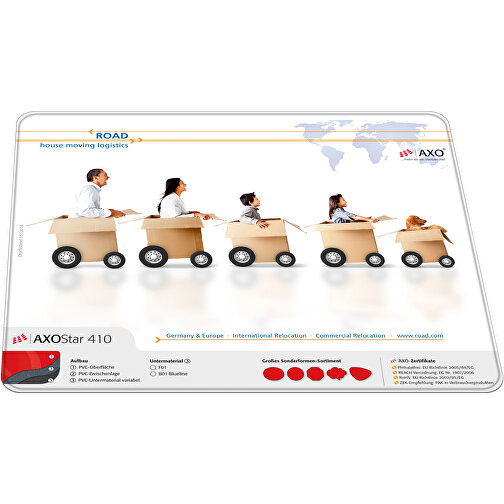 AXOPAD® Podklad na biurko AXOStar 510, prostokatny, 60 x 42 cm, grubosc 1,75 mm, Obraz 1