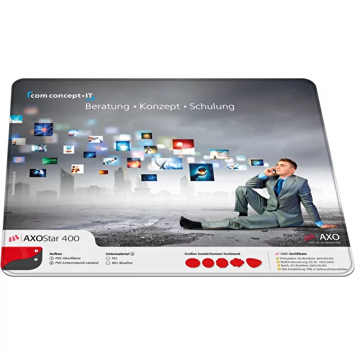 Sous-main AXOPAD® AXOStar 500 Blueline, 42 x 29,7 cm rectangulaire, épaisseur 1,6 mm, Image 1