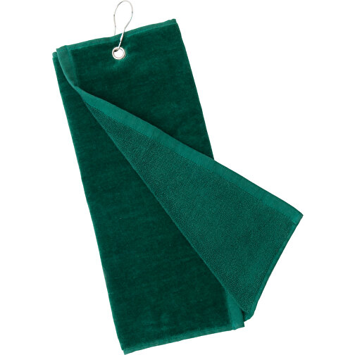 Golf Handtuch Tarkyl , dunkelgrün, 100% Baumwolle 650 g/ m2, 40,00cm x 50,00cm (Länge x Breite), Bild 1