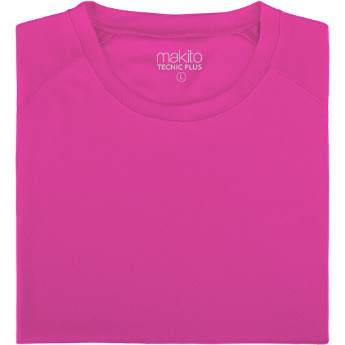 Erwachsene T-Shirt Tecnic Plus , fuchsie, 100% Polyester 135 g/ m2, L, , Bild 1