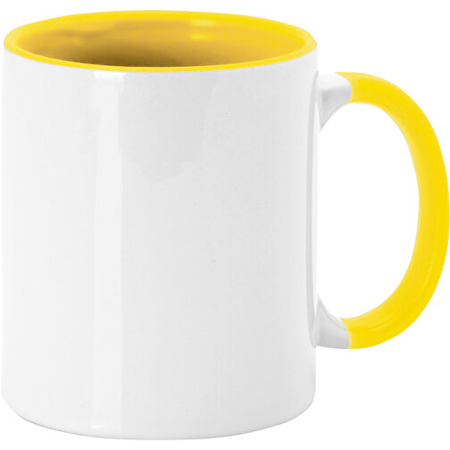Sublimations Tasse Harnet , gelb, Keramik, 9,60cm (Breite), Bild 1