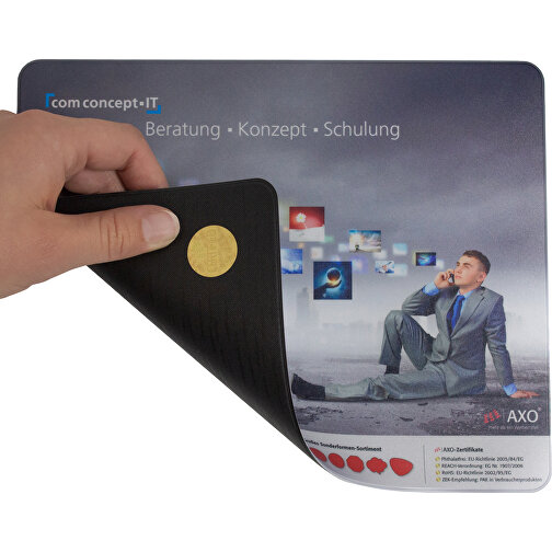 AXOPAD® Mousepad AXOStar 400, kwadrat 20 x 20 cm, grubosc 1,6 mm, Obraz 2