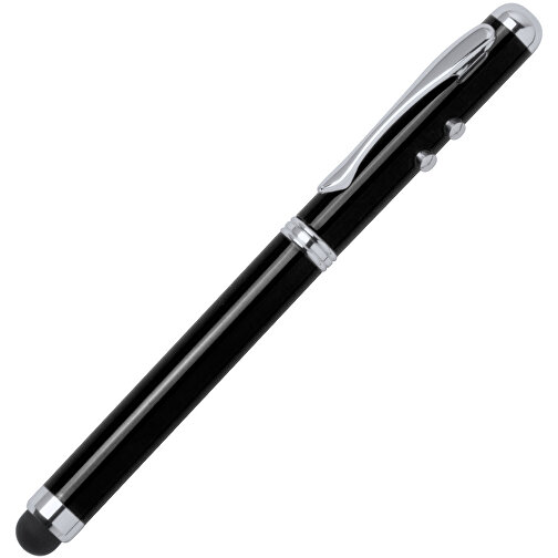 Kugelschreiber Laser Snarry , schwarz, Metall, 12,30cm (Breite), Bild 2