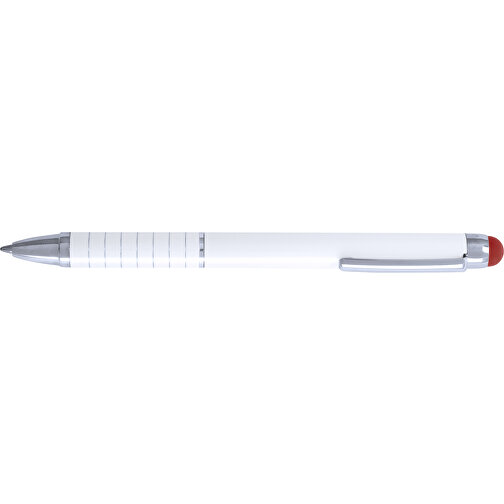 Kugelschreiber Pointer Neyax , rot, Aluminium, 12,50cm (Breite), Bild 3