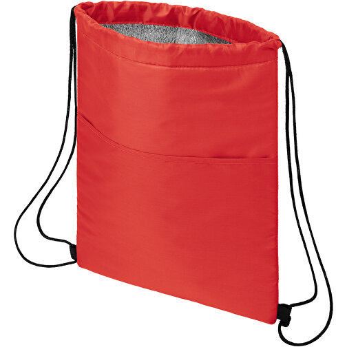 Oriole Kühltasche Mit Kordelzug 5L , rot, 210D Polyester, 32,00cm x 43,00cm (Länge x Höhe), Bild 6