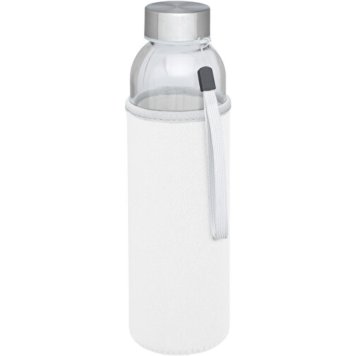 Bodhi 500 Ml Glas-Sportflasche , weiss, Glas, Neopren, Edelstahl, 22,10cm (Höhe), Bild 1