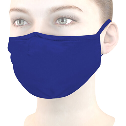 Mund-Nasen-Maske Deluxe , dunkelblau, Polyester, 21,00cm x 12,00cm (Länge x Breite), Bild 1