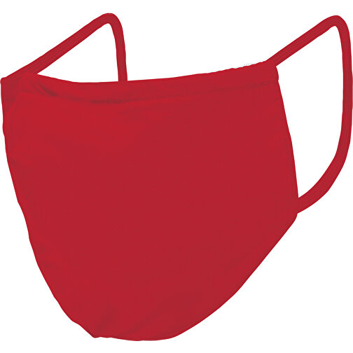Mund-Nasen-Maske Deluxe , kirschrot, Polyester, 21,00cm x 12,00cm (Länge x Breite), Bild 2
