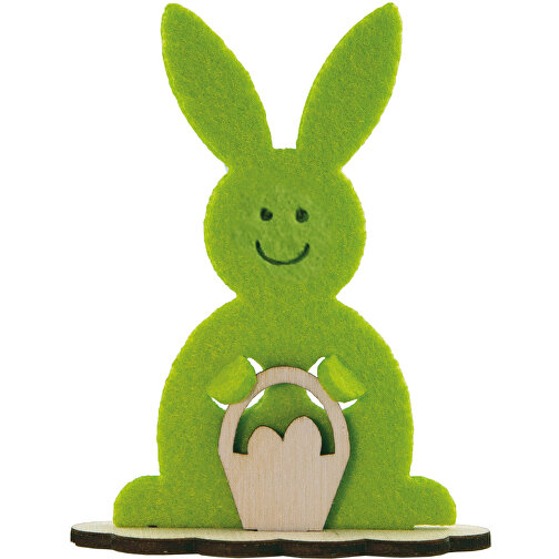 Stokfigur kanin i reklamekort inkl. lasergravering, Billede 3