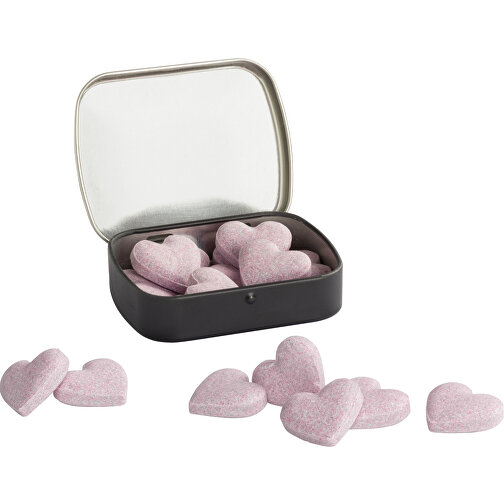 Coeurs effervescents en mini boîte nostalgique, non imprimés, Image 1