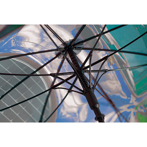Ein-Segment (Foto) Regenschirm , weiß, Pongee, 84,00cm (Höhe), Bild 3