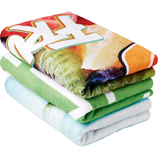 Full Color (140 Cm) Strandhandtuch , weiß, Polyester / Baumwolle, 140,00cm x 70,00cm (Länge x Breite), Bild 2