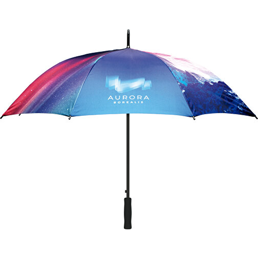 Full Color (Foto) 27' Regenschirm , weiß, Pongee, 94,00cm (Höhe), Bild 1