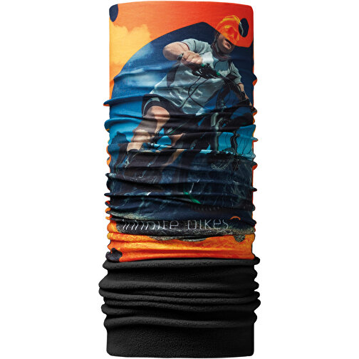 Multifunktions-Schal Mit Fleece , schwarz, Polyester, 70,00cm x 25,00cm (Länge x Breite), Bild 1