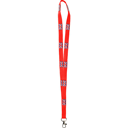 Polyester Lanyard 3D Druck, 20 Mm , hellrot, Polyester, 90,00cm x 2,00cm (Länge x Breite), Bild 1