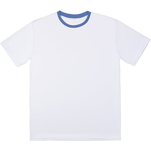 Regular T-Shirt Individuell - Vollflächiger Druck , taubenblau, Polyester, M, 70,00cm x 104,00cm (Länge x Breite), Bild 5