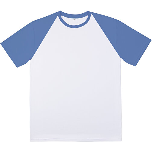 Reglan T-Shirt Individuell - Vollflächiger Druck , taubenblau, Polyester, L, 73,00cm x 112,00cm (Länge x Breite), Bild 3