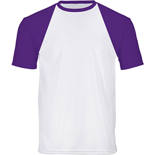 Reglan T-Shirt Individuell - Vollflächiger Druck , lila, Polyester, 3XL, 80,00cm x 132,00cm (Länge x Breite), Bild 1