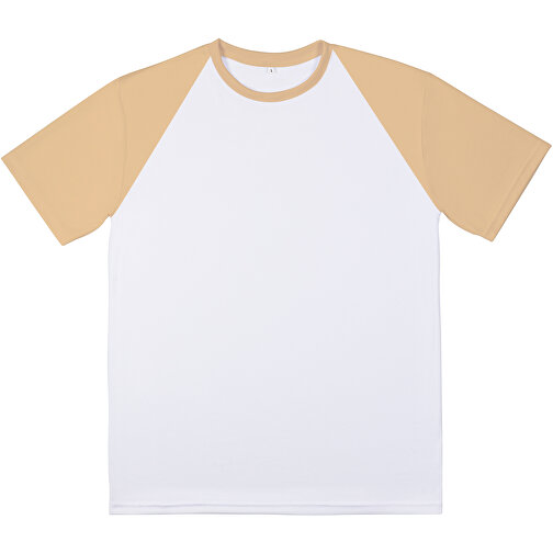 Reglan T-Shirt Individuell - Vollflächiger Druck , champagner, Polyester, M, 70,00cm x 104,00cm (Länge x Breite), Bild 5