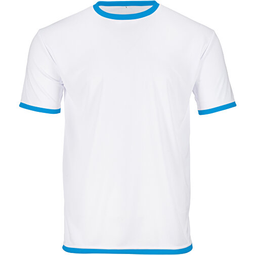 Regular T-Shirt Individuell - Vollflächiger Druck , karibikblau, Polyester, L, 73,00cm x 112,00cm (Länge x Breite), Bild 1