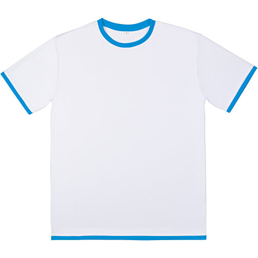 Regular T-Shirt Individuell - Vollflächiger Druck , karibikblau, Polyester, L, 73,00cm x 112,00cm (Länge x Breite), Bild 3
