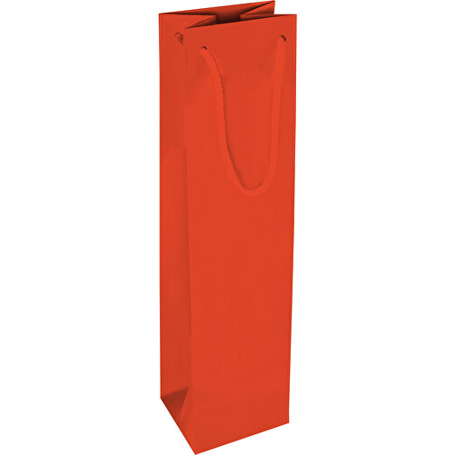 Tragetasche Classic 2, 10 X 9 X 40 Cm , orange, White Chrom Papier, 10,00cm x 40,00cm x 9,00cm (Länge x Höhe x Breite), Bild 2
