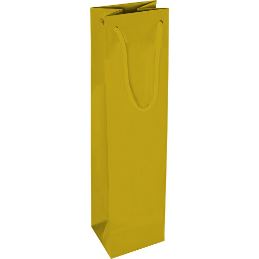 Tragetasche Classic 2, 10 X 9 X 40 Cm , gelb, White Chrom Papier, 10,00cm x 40,00cm x 9,00cm (Länge x Höhe x Breite), Bild 2