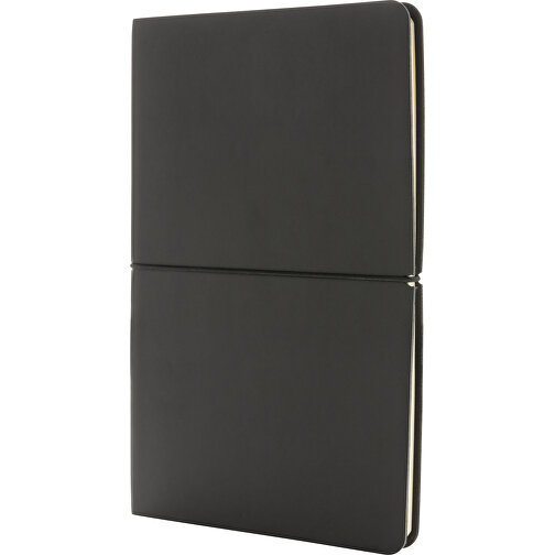 Modern Deluxe Softcover A5 Notizbuch, Schwarz , schwarz, PU, 20,80cm x 1,00cm (Länge x Höhe), Bild 1