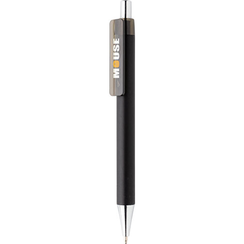 X8-Metallic-Stift, Schwarz , schwarz, ABS, 14,00cm (Höhe), Bild 3