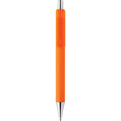 X8 Stift Mit Smooth-Touch, Orange , orange, ABS, 14,00cm (Höhe), Bild 2