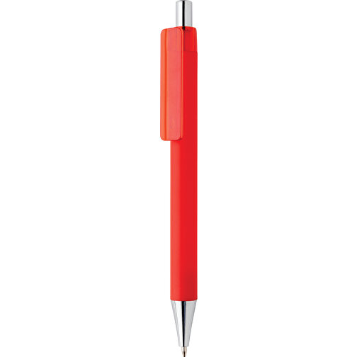 X8 Stift Mit Smooth-Touch, Rot , rot, ABS, 14,00cm (Höhe), Bild 1