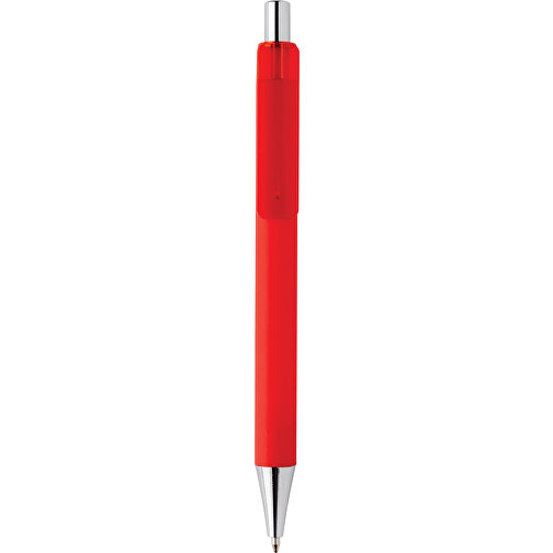 X8 Stift Mit Smooth-Touch, Rot , rot, ABS, 14,00cm (Höhe), Bild 2