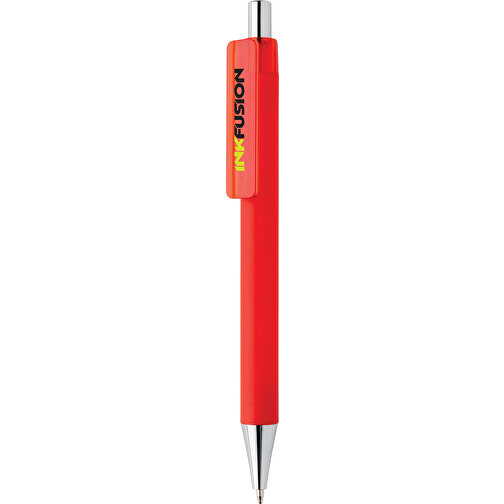 X8 Stift Mit Smooth-Touch, Rot , rot, ABS, 14,00cm (Höhe), Bild 4
