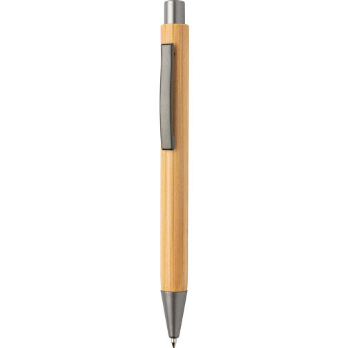 Slim Design Bambus Stift, Braun , braun, Bambus, 13,80cm (Höhe), Bild 1