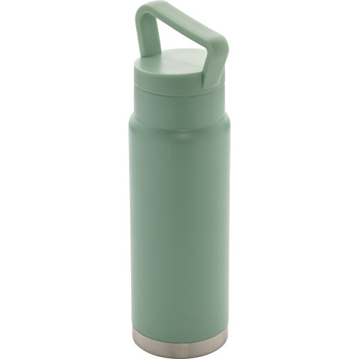 Auslaufsichere Vakuum-Flasche Mit Tragegriff, Grün , grün, Edelstahl, 28,30cm (Höhe), Bild 1
