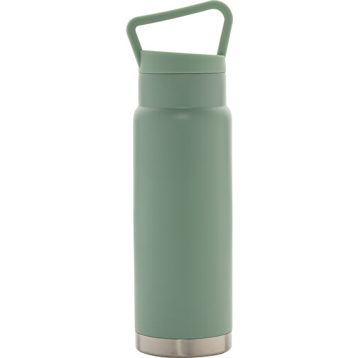 Auslaufsichere Vakuum-Flasche Mit Tragegriff, Grün , grün, Edelstahl, 28,30cm (Höhe), Bild 2