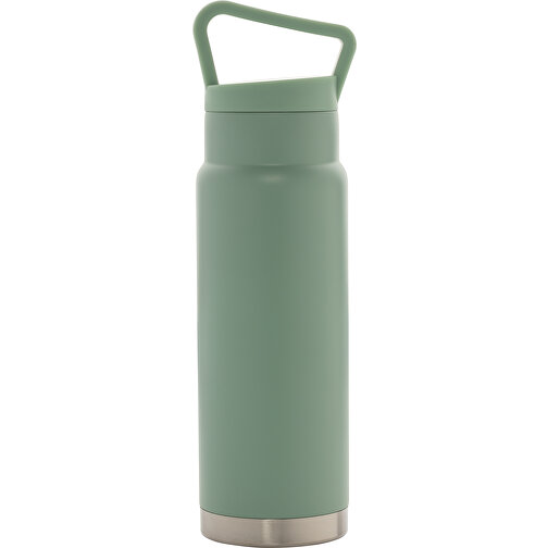 Auslaufsichere Vakuum-Flasche Mit Tragegriff, Grün , grün, Edelstahl, 28,30cm (Höhe), Bild 3