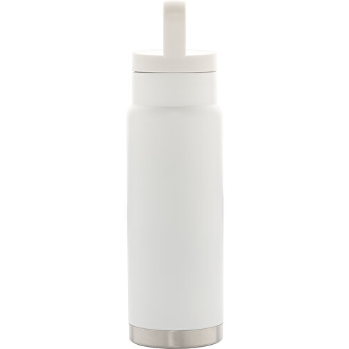 Auslaufsichere Vakuum-Flasche Mit Tragegriff, Weiß , weiß, Edelstahl, 28,30cm (Höhe), Bild 5