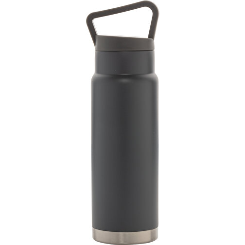 Auslaufsichere Vakuum-Flasche Mit Tragegriff, Grau , grau, Edelstahl, 28,30cm (Höhe), Bild 2