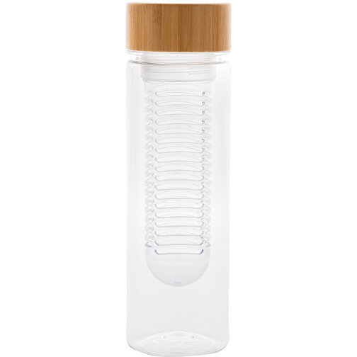 Aromaflasche Mit Bambusdeckel, Transparent , transparent, Tritan, 22,70cm (Höhe), Bild 2