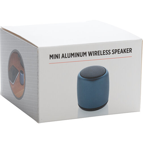 Kabelloser Mini-Lautsprecher Aus Aluminium, Blau , blau, Metall, 4,50cm (Höhe), Bild 5