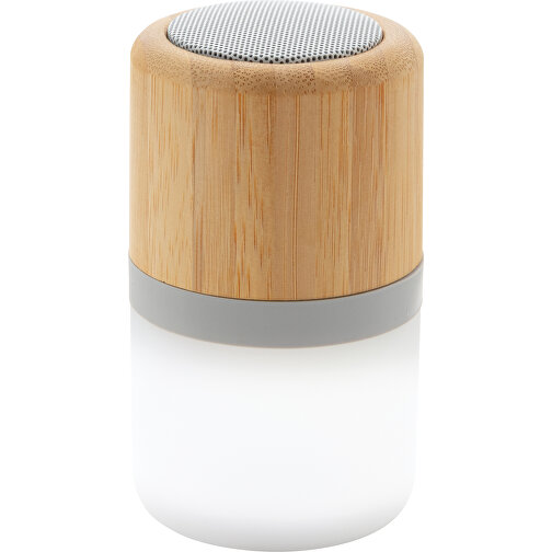 3W Farbwechselnder Lautsprecher Aus Bambus , weiß, ABS, Bambus, 10,30cm (Höhe), Bild 3