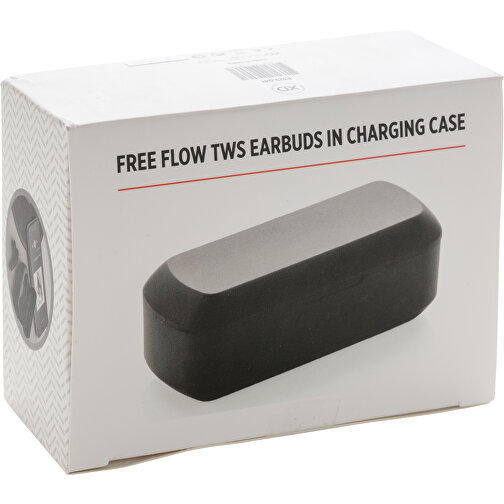 Free Flow TWS Ohrhörer In Ladebox, Schwarz , schwarz, ABS, 8,10cm x 2,90cm (Länge x Höhe), Bild 5