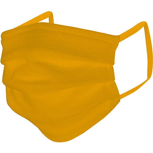 Mund-Nasen-Maske , maisgelb, Baumwolle, 11,00cm x 9,00cm (Länge x Breite), Bild 2