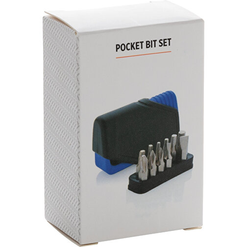 13-tlg. Pocket Bit-Set, Blau , blau, ABS, 7,10cm x 4,50cm (Länge x Höhe), Bild 2