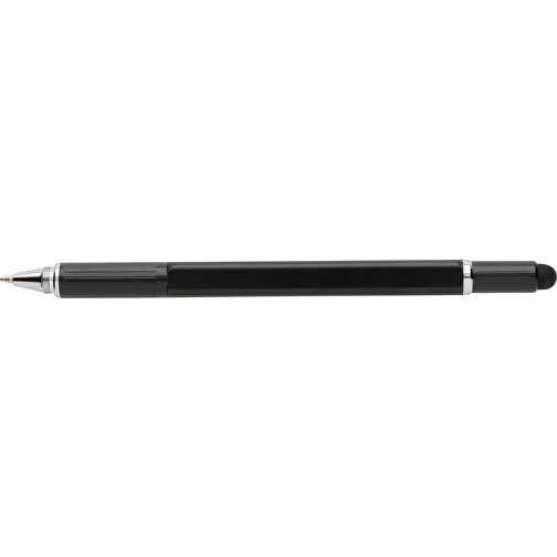 5-in-1 Aluminium Tool-Stift, Schwarz , schwarz, Aluminium, 15,00cm (Höhe), Bild 7