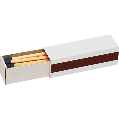 Scatola di fiammiferi 5,6 x 1,7 x 1,7 cm (bianco/bianco, Legno, cartone,  6g) come articoli-promozionali su